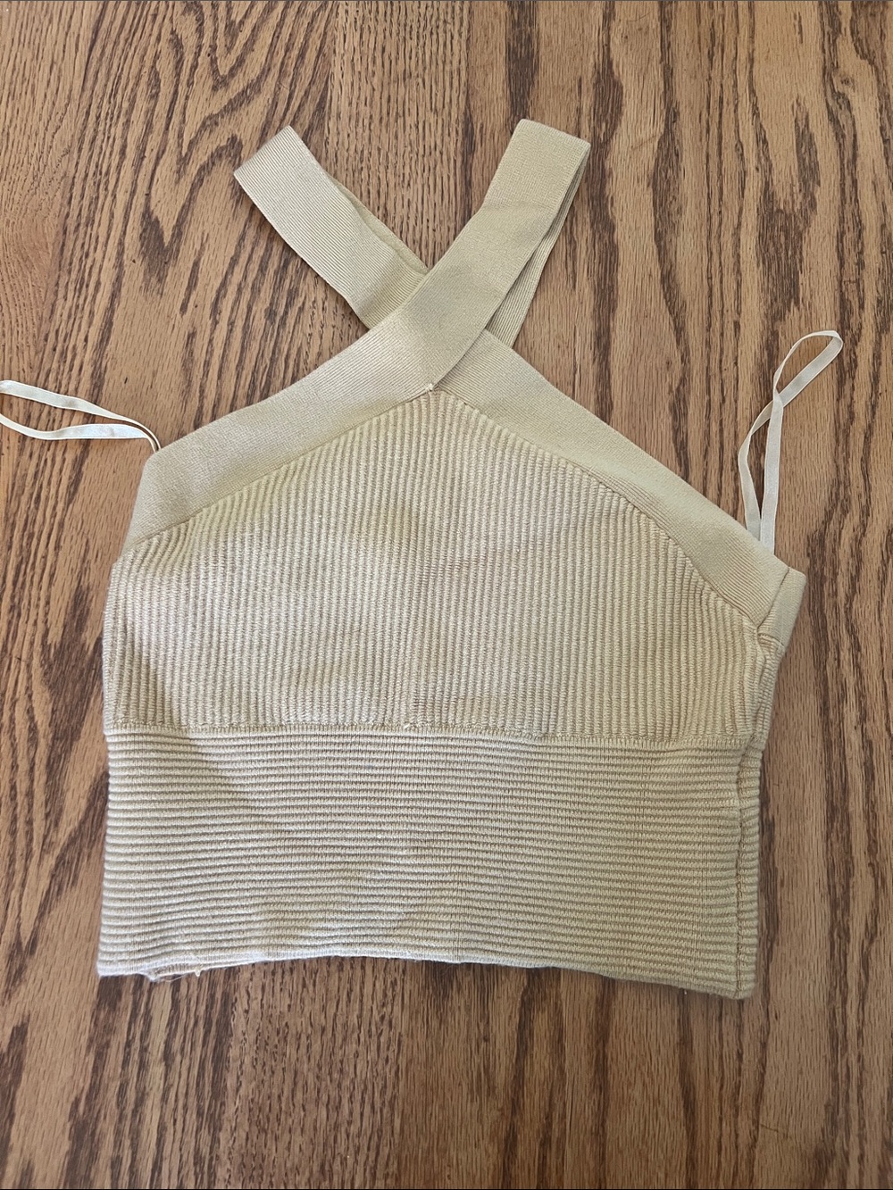 Abercrombie Ribbed Halter Crop Top